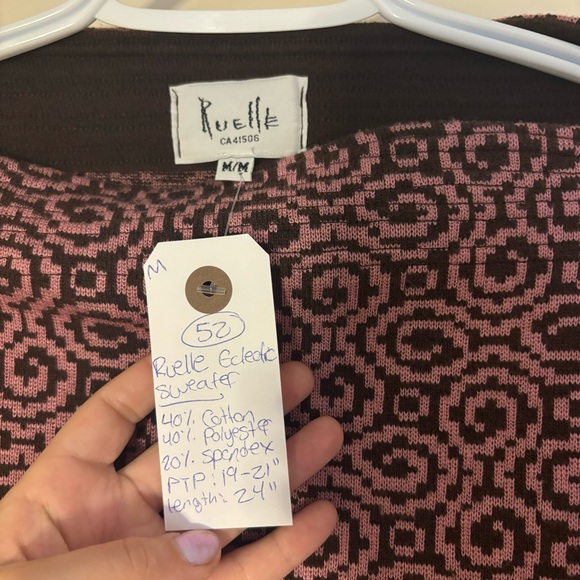 #💙52 Ruelle Eclectic Sweater - Picture 3 of 8